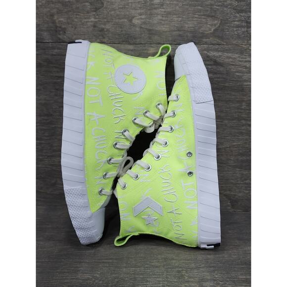 Converse UNT1TL3D Not A Chuck Yellow Hi top Shoes Size 11.5 Mens - Picture 6 of 9
